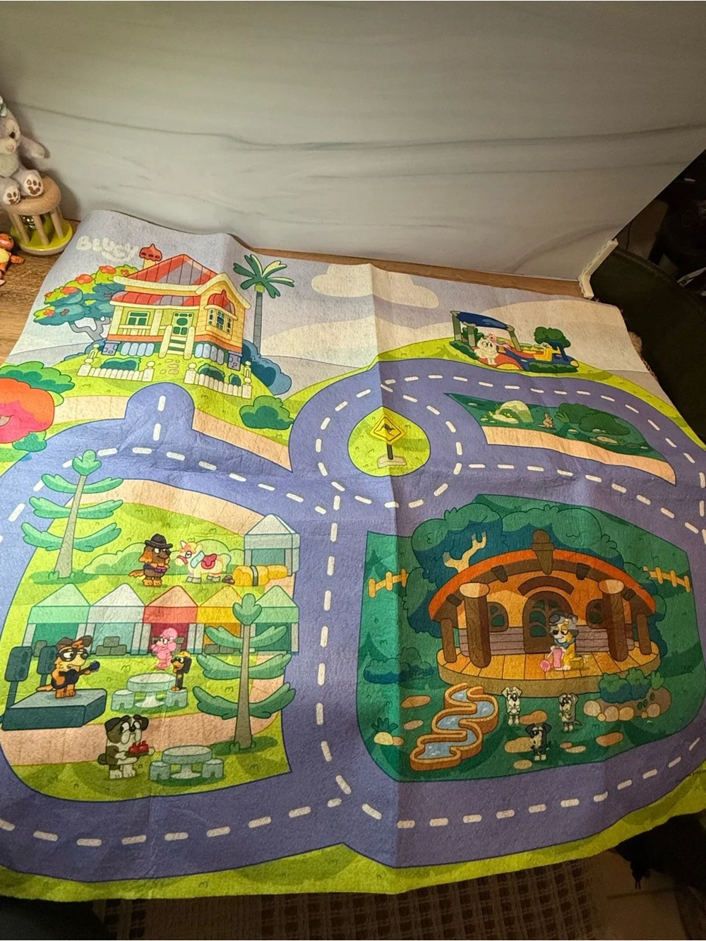Bluey Megamat Play Mat Town Road Map 31.5